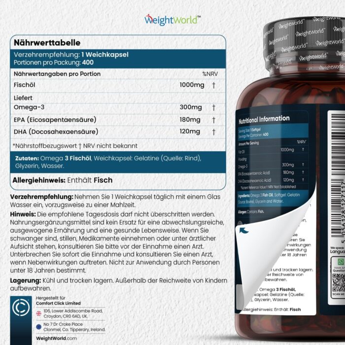 WeightWorld - Omega 3 – Bild 4